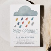 Boho Rainbow Rainclow Rain Baby Dusche Sprinkle Einladung