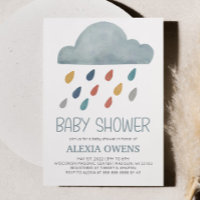 Boho Rainbow Rainclow Rain Minimal Baby Dusche