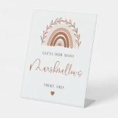 Boho Rainbow rät wie viele Marshmallows Game Sockelschild (Vorderseite)