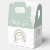 Boho Rainbow Sage Baby Dusche Geschenkschachtel (Geöffnet)