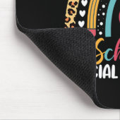 Boho Rainbow School Sozialarbeiter Mousepad (Ecke)