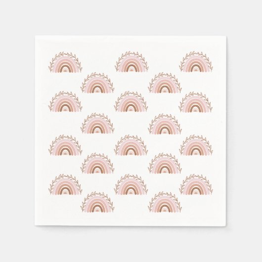 Boho Rainbow Serviette (Vorderseite)
