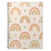 Boho Rainbow Spiral Notebook Notizblock (Vorderseite)