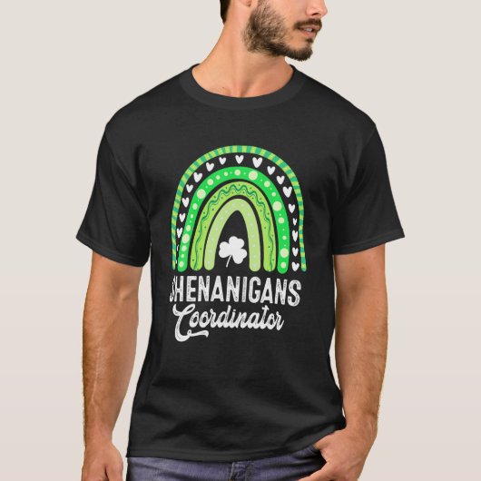 Boho Rainbow St Patricks D T-Shirt (Vorderseite)