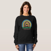 Boho Rainbow Steam Teacher Tech Squad Technology S Sweatshirt (Vorne ganz)