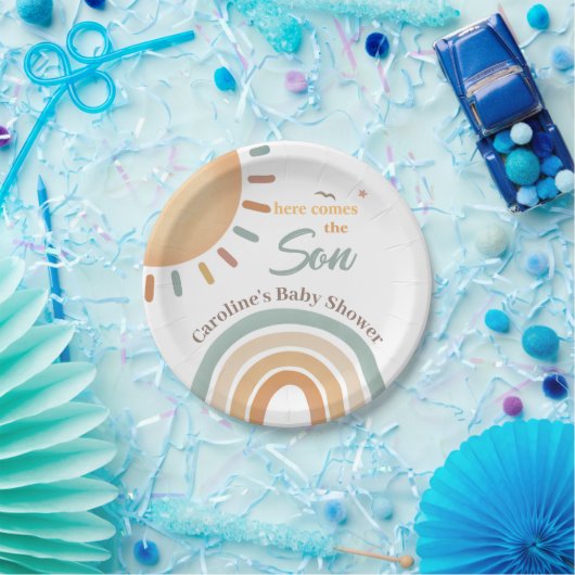 Boho Rainbow Sunshine Baby Showpaper Teller (Party)