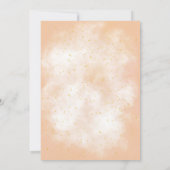 Boho Rainbow Sunshine Gold Stars Dusty Baby Shower Einladung (Rückseite)