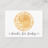 Boho Rainbow Sunshine Sun Modern Books for Baby Visitenkarte (Vorderseite)