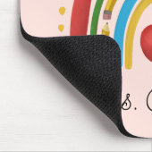 Boho Rainbow Teacher Weihnachtsgeschenk Individuel Mousepad (Ecke)