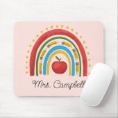 Boho Rainbow Teacher Weihnachtsgeschenk Individuel Mousepad (Mit Mouse)