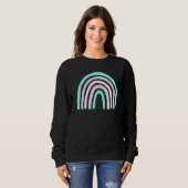 Boho Rainbow Trans Flag Pride Lbgtqia Sweatshirt (Vorne ganz)