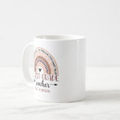 Boho Rainbow Tumbler for 2nd Grade Teacher Kaffeetasse (Vorderseite Links)