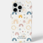 Boho Rainbow und Sunburst - Minimalistisch Abstrak Case-Mate iPhone Hülle (Rückseite)