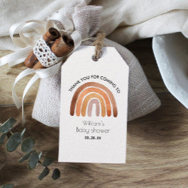 Boho Rainbow Vielen Dank Baby Shower Geschenkmarke Geschenkanhänger