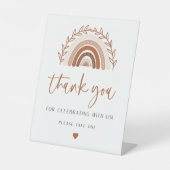 Boho Rainbow Vielen Dank, dass Sie sich für die Ba Sockelschild (Vorderseite)