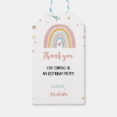 Boho Rainbow Vielen Dank Tag Birthday Party Geschenkanhänger (Vorderseite)