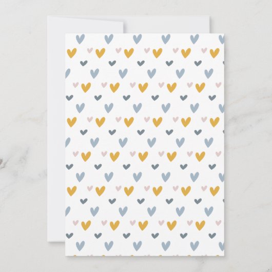 Boho Rainbow Virtual Baby Duscheinladung Einladung (Rückseite)