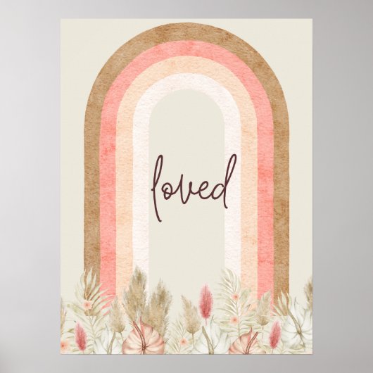 Boho Rainbow Wall Art Poster (Vorne)