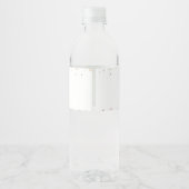 Boho Rainbow Water Flasche Etikett Geburtstagspart (Rückseite)