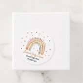 Boho Rainbow Watercolor Babydusche Geschenkanhänger (Beispiel)