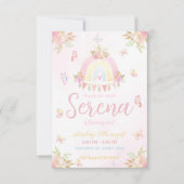 Boho Rainbow Watercolor Invitation (Vorderseite)