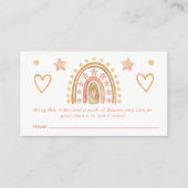 Boho Rainbow Watercolor Kinderdusche Windelwanne W Begleitkarte (Vorderseite)