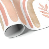 Boho Rainbow White, Pink und Green Girls Geschenkpapier (Rolleneckpunkt)