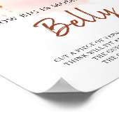 Boho Rainbow Wie groß ist Mommys Bauchegesymbol Poster (Ecke)