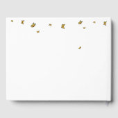 Boho Rainbow With Sunflowers Baby Shower Gästebuch (Rückseite)