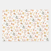 Boho Rainbow Wrapping Paper - Erdetes Neutrales Wa Geschenkpapier Set (Vorderseite 2)