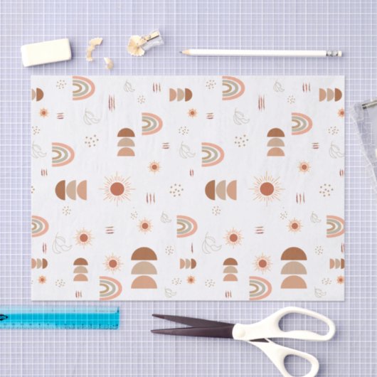 Boho Rainbow Wüstengewebe Seidenpapier (Handwerk)