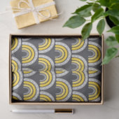 Boho Rainbow Yellow and Gray Seidenpapier (Geschenk)