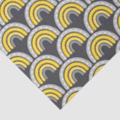 Boho Rainbow Yellow and Gray Seidenpapier (Ausschnitt)