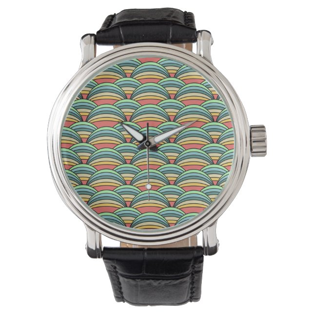 Boho Rainbows Armbanduhr (Vorderseite)