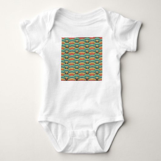 Boho Rainbows Baby Strampler (Vorderseite)