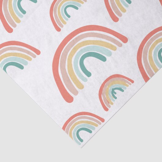 Boho Rainbows Decoupage Wrap Tissue Paper Seidenpapier (Detail)
