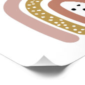 Boho Rainbows handgezeichnet geschlechtsneutral Poster (Ecke)