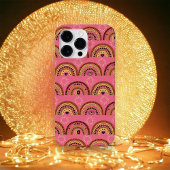 Boho Rainbows Mystical Eye Pink Gold Design Case-Mate iPhone Hülle