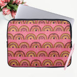 Boho Rainbows Mystical Eye Pink Gold Design Laptopschutzhülle<br><div class="desc">Boho Rainbows Mystical Eye Pink Gold Design Laptop-Hülle.</div>