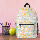 Boho Rainbows Pattern Personalisiert Bedruckter Rucksack