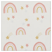 Boho Rainbows und Stars Stoff (Nahaufnahme)