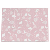 Boho Rainbows Wolken Rosa und Weiß Große Geschenktüte (Vorderseite)