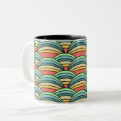 Boho Rainbows Zweifarbige Tasse (Vorderseite Links)