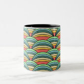 Boho Rainbows Zweifarbige Tasse (Mittel)