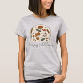 Boho Raising Wildblumen Mama T-Shirt (Vorderseite)
