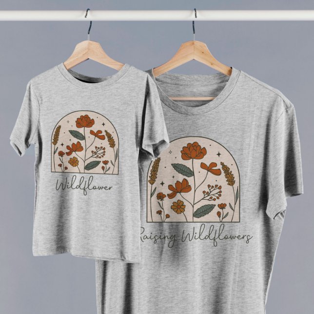 Boho Raising Wildblumen Mama T-Shirt