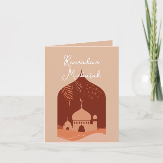 Boho Ramadan Mubarak Card Einladung (Vorderseite)