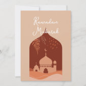 Boho Ramadan Mubarak Card Einladung (Vorderseite)