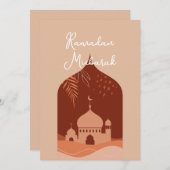 Boho Ramadan Mubarak Card Einladung (Vorne/Hinten)
