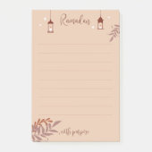 Boho Ramadan Post-it Klebezettel (Vorderseite)